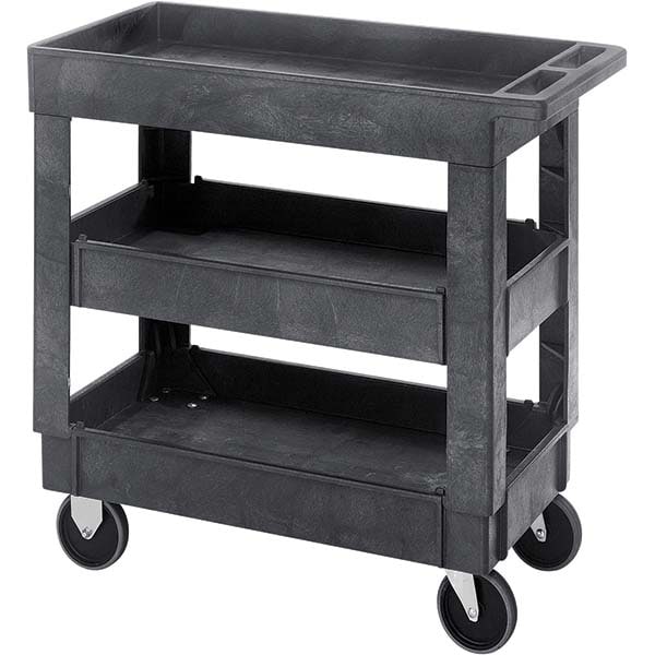 Quantum Storage - Mobile Utility Cart: Plastic, Gray | MSC Industrial ...