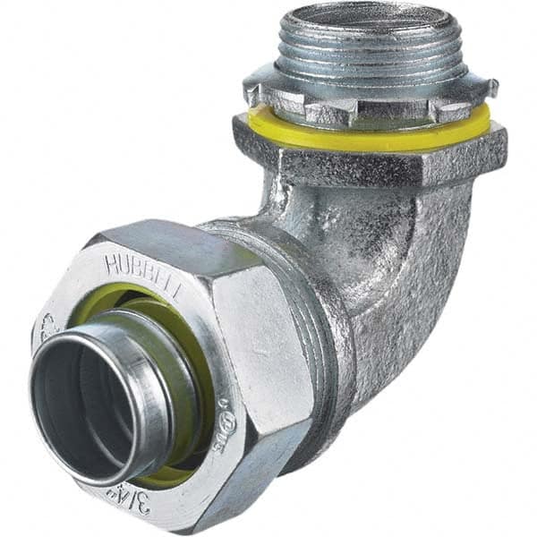 Hubbell Wiring Device-Kellems H1509 Conduit Connector: For Liquid-Tight, Malleable Iron & Steel, 1-1/2" Trade Size 