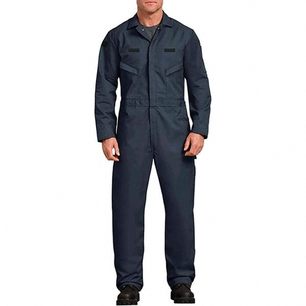 Coveralls & Overalls; Garment Style: Coveralls; Garment Type: General  Purpose; Size: Medium; Color: Navy Blue; Material: Polyester; Hazardous