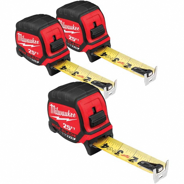 Milwaukee Tool 25' x 15/16" Yellow/Black Blade Tape Measure 96208814 MSC Industrial Supply