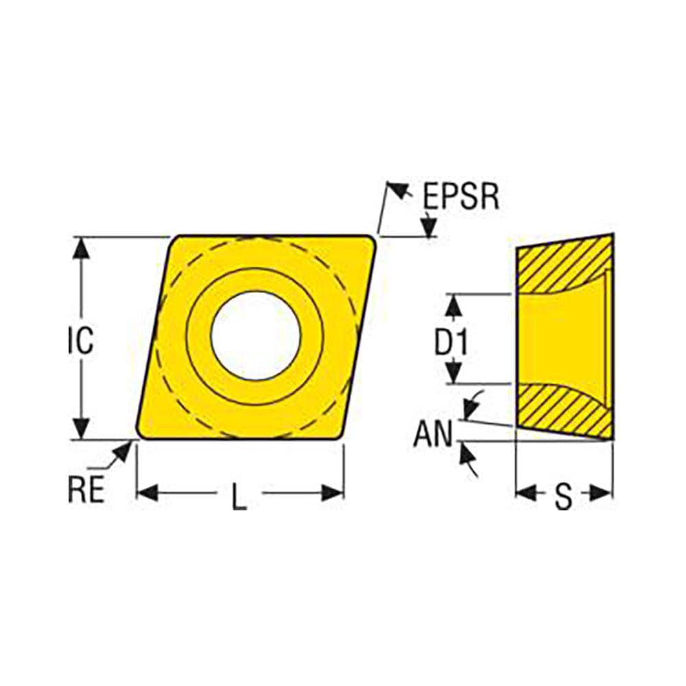 Seco - Turning Insert: CPMT 21.51-F1 CP200, Carbide | MSC Direct