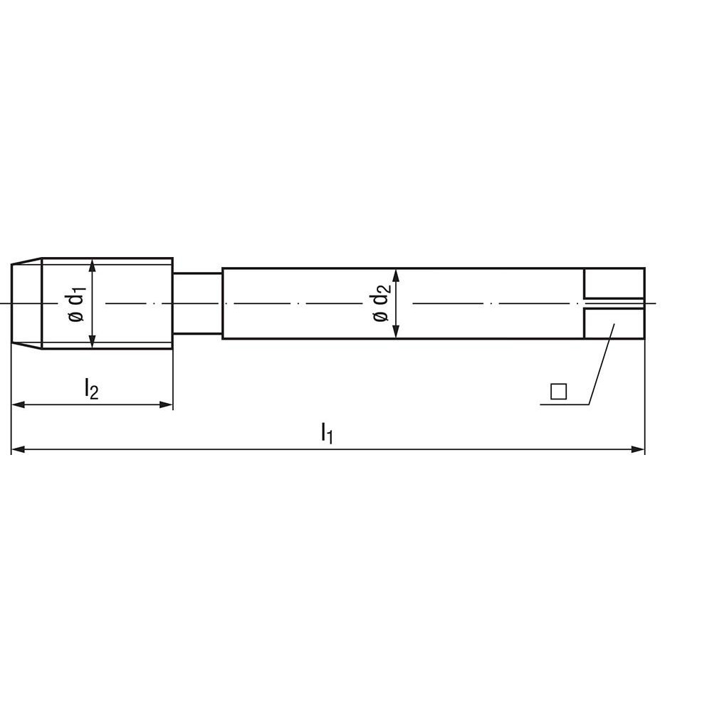 Emuge Spiral Point Tap 1/220 Thread, UNF, 3 Flutes, Plug Chamfer, Oversize Class of Fit, HSS