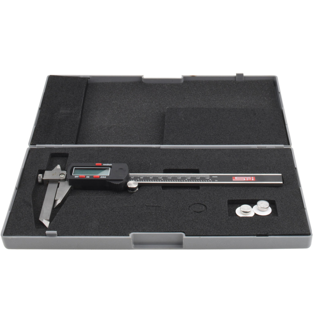 SPI CMS160809250 Electronic Caliper: 0 to 6", 0.0005" Resolution Image