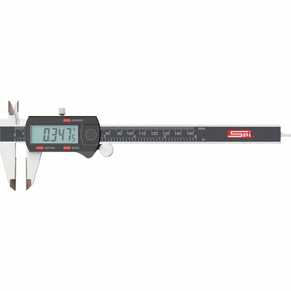 SPI MS160714004 Electronic Caliper: 0 to 6", 0.0005" Resolution Image