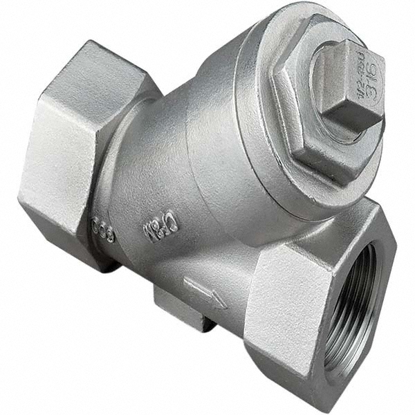 3/4" Pipe, FNPT x FNPT Ends, Stainless Steel Y-Strainer - 600 psi Pressure Rating, 600 psi WOG Rating, 0 psi WSP Rating