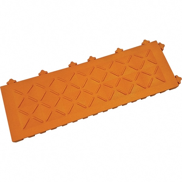 Ergo Advantage A7-O Anti-Fatigue Modular Tile Mat: Dry Environment, 6" Length, 18" Wide, 1" Thick, Orange 