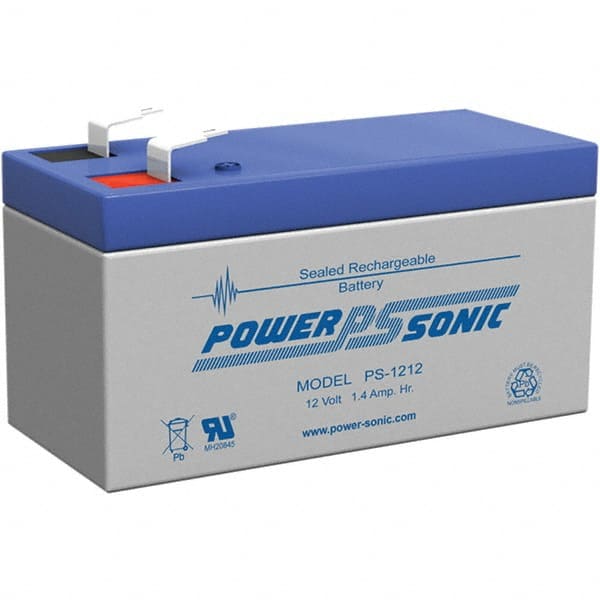 Power-Sonic PS-1212F1 Rechargeable Lead Battery: 12V, Quick-Disconnect Terminal 