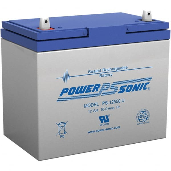 Power-Sonic PS-12550U Rechargeable Lead Battery: 12V, Nut & Bolt Terminal 