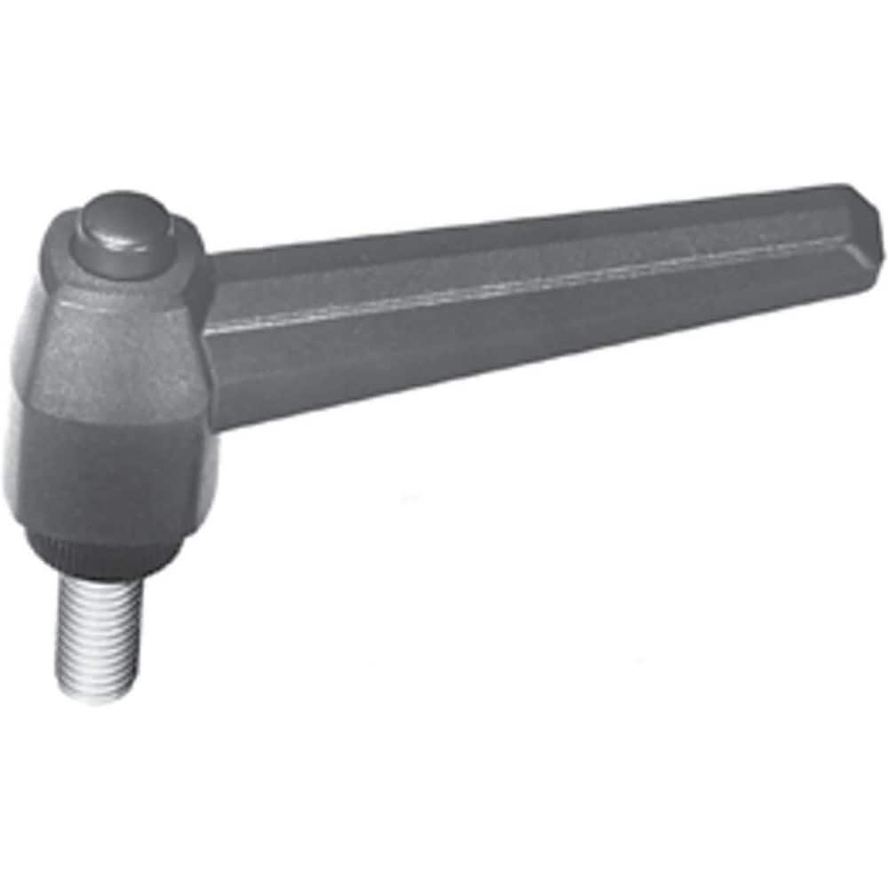 Clamp Handle Grips; For Use With: Rod Ends for Clamping Tank Covers; Locking Lids or Any Fast Spin Locking Application ; Grip Length: 150.0000 ; Material: Aluminum