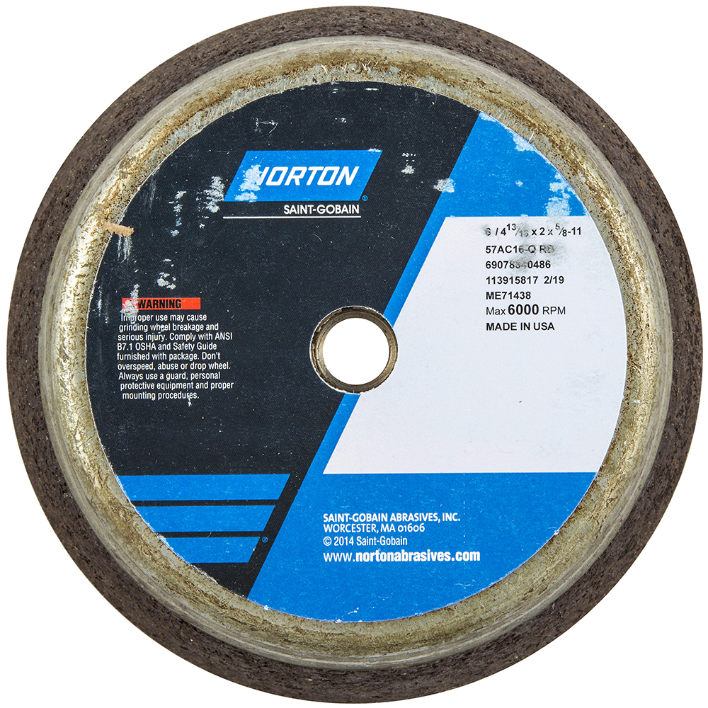 Norton Tool & Cutter Grinding Wheels; Wheel Type 11 ; Superabrasive