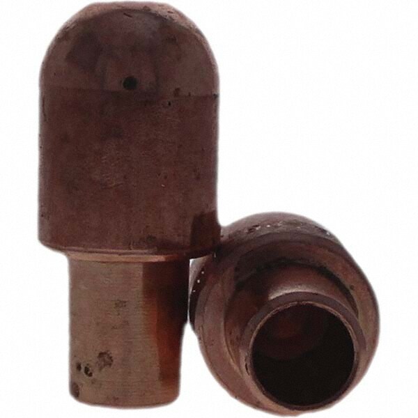 Spot Welder Tips; Tip Type: Male Cap B Nose (Dome) ; Material: RWMA Class 1 - C15000