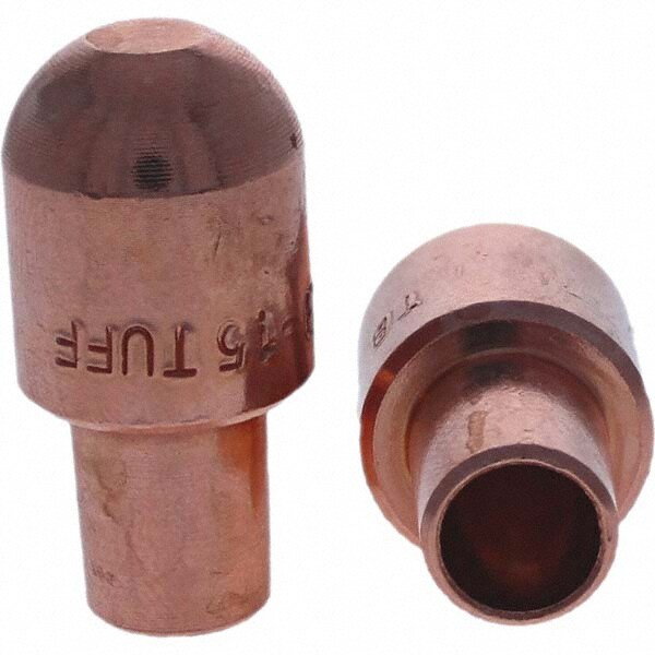 Spot Welder Tips; Tip Type: Male Cap B Nose (Dome) ; Material: RWMA Class 1 - C15000