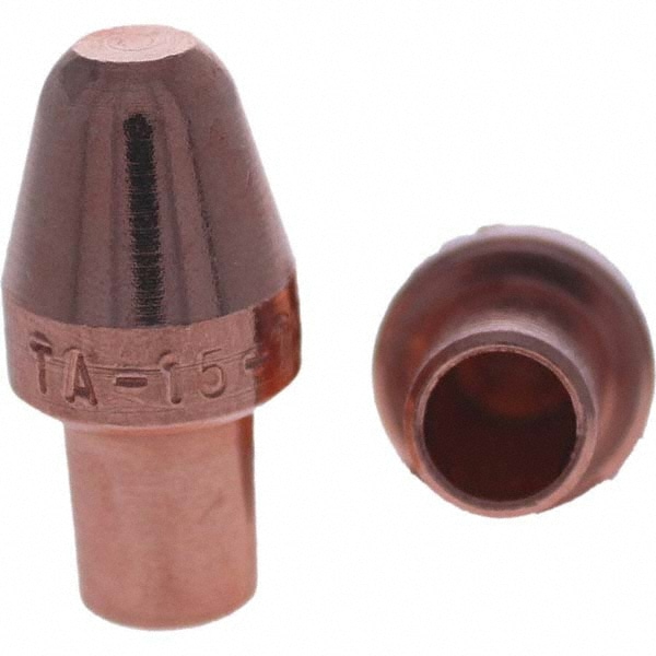 Spot Welder Tips; Tip Type: Male Cap A Nose (Pointed) ; Material: RWMA Class 1 - C15000