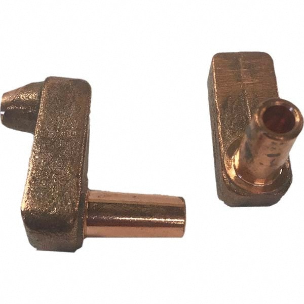 Spot Welder Tips; Tip Type: Misc Double Bend Tip E Nose (Truncated) ; Material: RWMA Class 2 - C18200 ; Overall Length: 2 in ; UNSPSC Code: 23271711