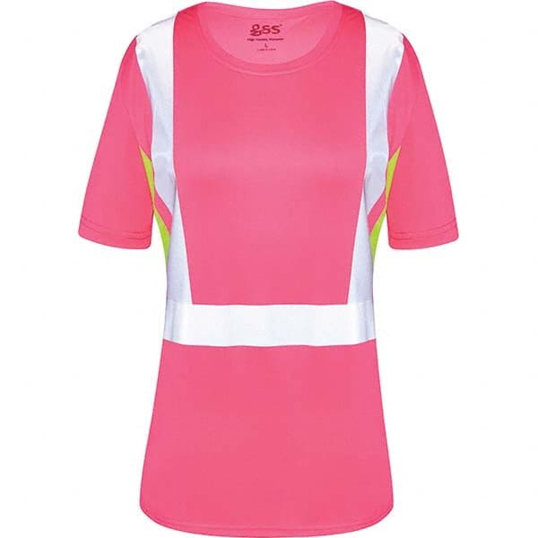 GSS Safety - Work Shirt: High-Visibility, 4X-Large, Polyester, Lime ...