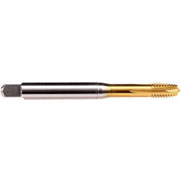 Emuge - M8x1.25 Metric 6HX 4 Flute TiN Finish HSS-E Spiral Point Tap ...