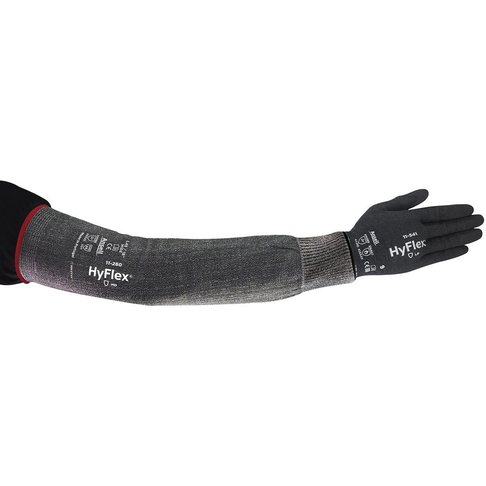 Glove: Size Standard, Kevlar, Gray, ANSI Cut A4 - Knit Wrist