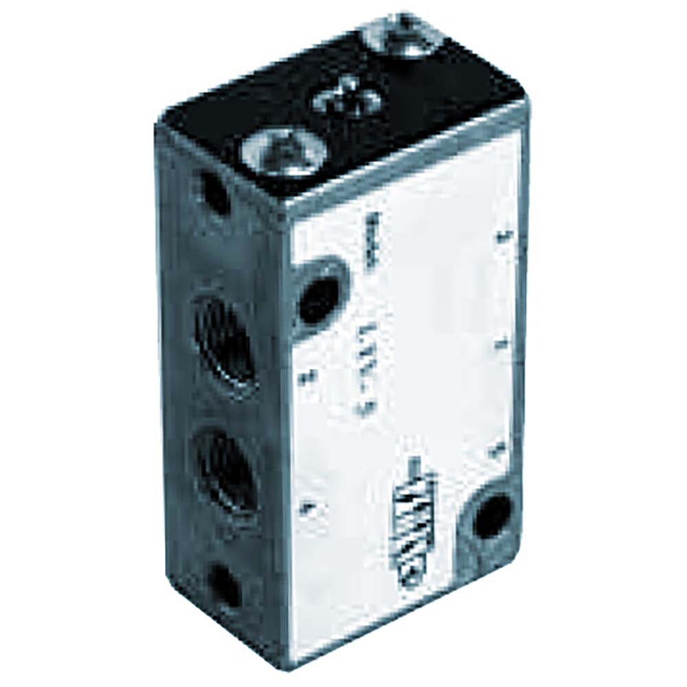 Mechanically Operated Valve: 4-Way Control, Pin Plunger Actuator, 1/8" Inlet, 2 Position