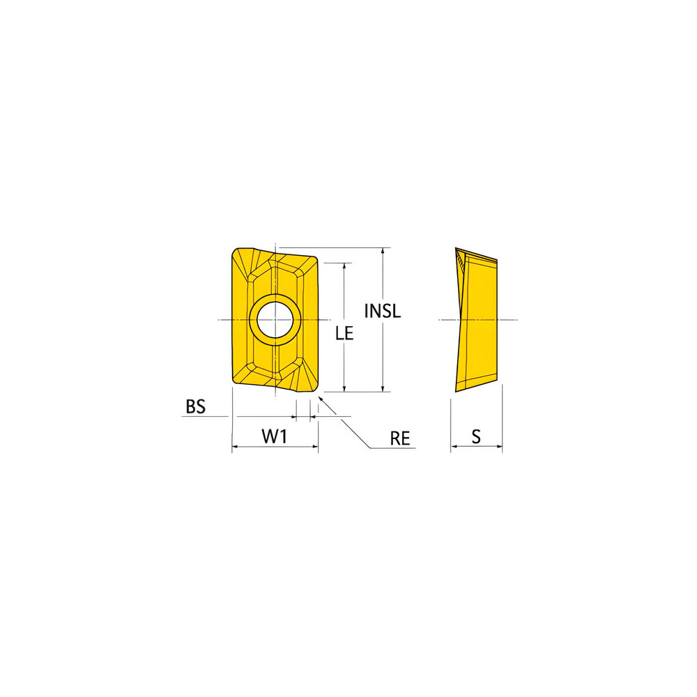 Ingersoll Cutting Tools Corner Radius & Corner Chamfer End Mill Heads; Mill Diameter (mm) 16.