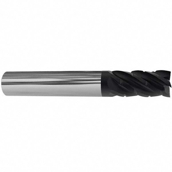 Accupro 6503955 Corner Radius End Mill: 3/8" Dia, 1" LOC, 0.03" Radius, 5 Flutes, Solid Carbide Image