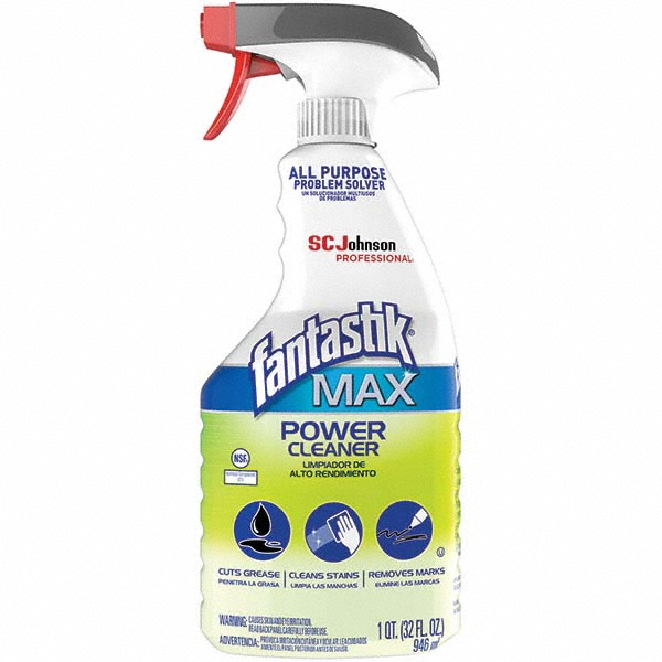 Cleaner & Degreaser: 32 oz, Bottle - Spray, Cleaner & Degreaser, Neutral Scent, for Adhesive Stickers, Crayon, Grease, Heel Marks, Ink & Marker