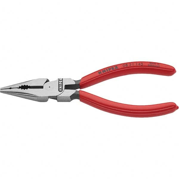 Knipex 08 21 145 SBA Combination Needle Nose Plier: 145 mm OAL, Side Cutter 