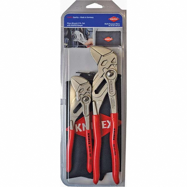 Plier Set: 2 Pc, Tongue & Groove Pliers - Comes in Box, Plastic Handle