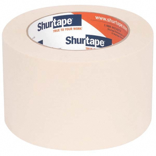 Masking Tape: 2 Wide, 60 yd Long, 4.8 mil Thick, Tan