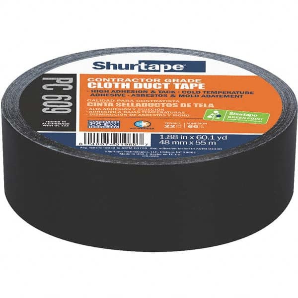Shurtape PC 609 Performance Grade Co-Extruded Cloth Duct Tape 48mm x 55m Silver 