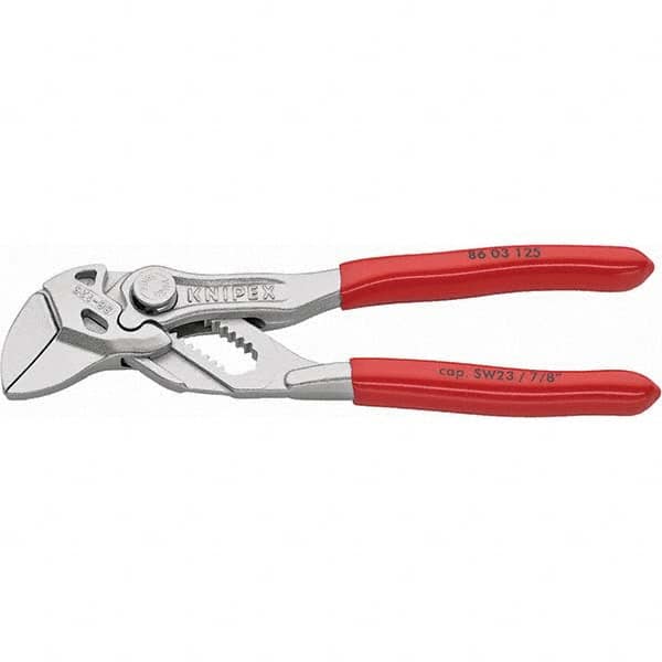 Knipex 86 03 125 SBA Tongue & Groove Plier: 7/8" Cutting Capacity 