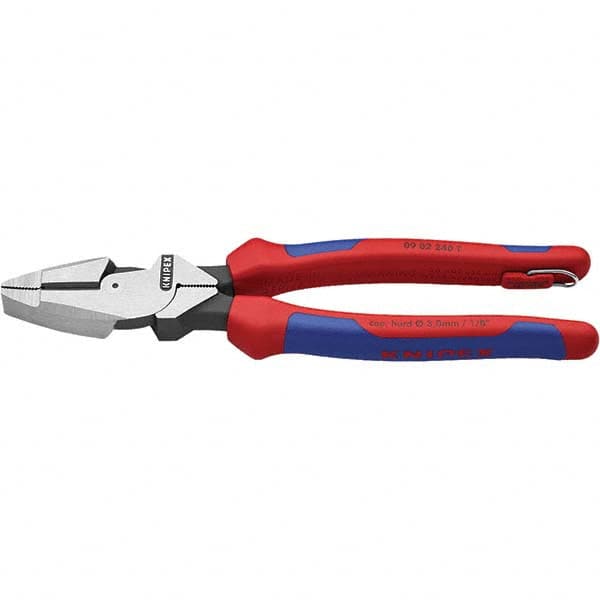 Knipex 09 02 240 T BKA Pliers; Body Material: Steel ; Tether Style: Tether Capable ; High Leverage: Yes ; Features: Ergonomically Optimized Handle; Fatigue Reducing Operation; High Transmission; Multi Stage Oil-Hardened; Solid Construction 
