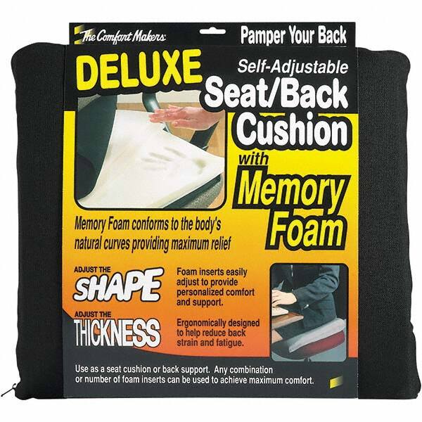 Cushions, Casters & Chair Accessories; Type: Back Support ; For Use With: Office Chair ; Color: Black ; Number of Pieces: 1 ; Height (Inch): 17-1/2