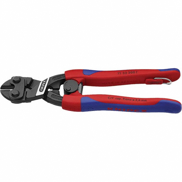 Knipex 8.4" OAL 13/64" Capacity, Bolt Cutter - 15mm Jaw Width | Part #71 32 200 T BKA