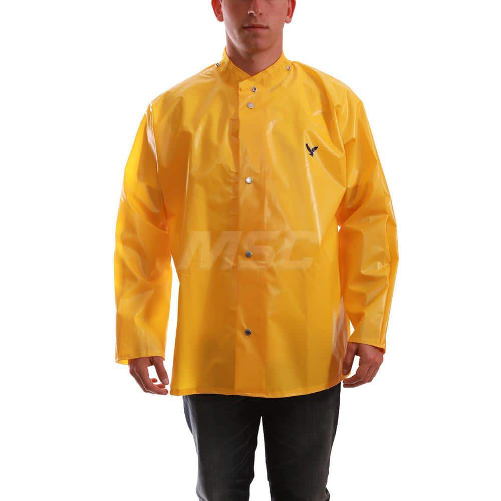 TINGLEY J22207.LG Rain Jacket: Size L, Gold, Nylon 