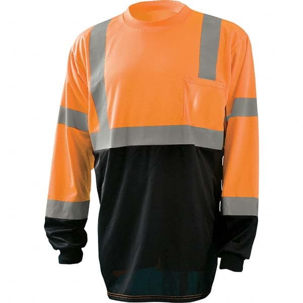 OccuNomix - Work Shirt: High-Visibility, 5X-Large, Polyester, Orange, 1 ...