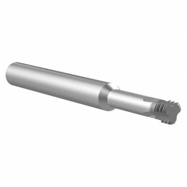 Helical Flute Thread Mill: 7/16, Internal & External, 4 Flute, 0.312" Shank Dia, Solid Carbide
