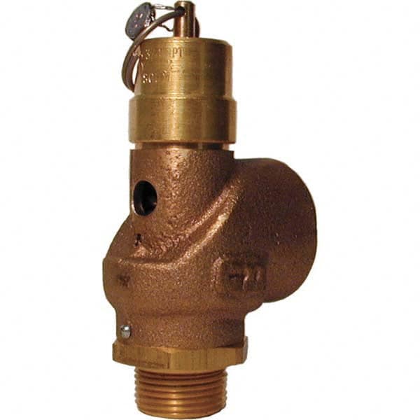75 Psi Pressure Relief Valve 3/4" Inlet 1/2" Outlet 