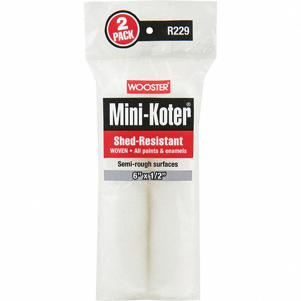 Wooster Brush Paint Roller Covers; Nap Size (Inch) 1/2 ; Nap Size 0