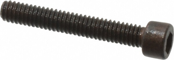 Value Collection 581028PR Hex Head Cap Screw: #1-72 x 1/2", Alloy Steel, Black Oxide Finish Image