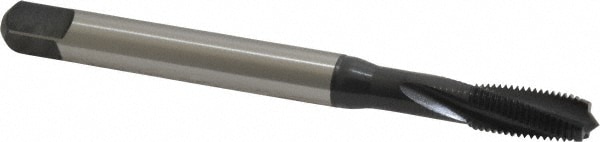 Emuge BU456011.5639 1/4-28 UNF, 3 Flute, 15° Helix, Modified Bottoming Chamfer, Nitride/Oxide Finish, Cobalt Spiral Flute STI Tap 