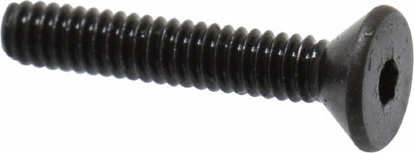 Value Collection 211004PR Flat Socket Cap Screw: #0-80 x 3/8" Long, Alloy Steel, Black Oxide Finish Image