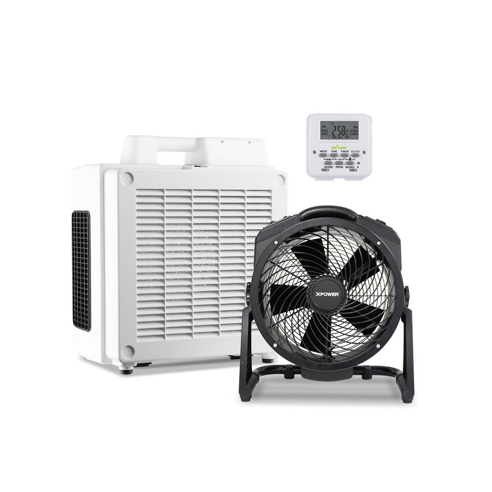 Self-Contained Electronic Air Cleaners; Cleaner Type: Air Purifier ; Air Flow: 600CFM ; Voltage: 115 ; Sound Level: 76db(A) ; Color: White ; Overall Depth: 25