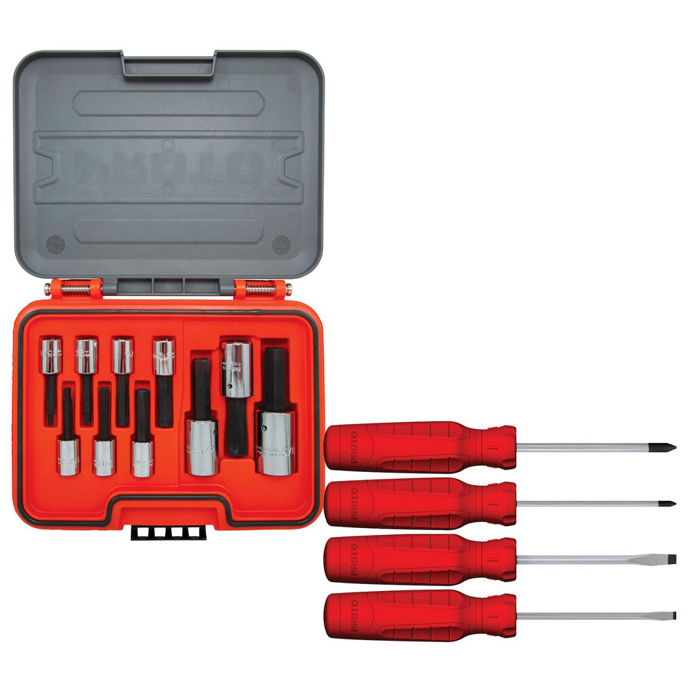 Proto Socket Sets; Set Type Socket Set; Measurement Type SAE; Drive Size 1/2; 3/8; Minimum