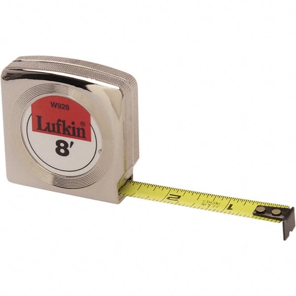 Lufkin - Tape Measure: 12' Long, 3/4 Width, Yellow Blade