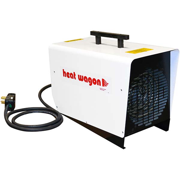 Heat Wagon - Electric Forced Air Heaters; Heater Type: Portable Unit;  Maximum BTU Rating: 30700; Voltage: 240V AC; Phase: Single; Wattage: 9000 -  96885801 - MSC Industrial Supply