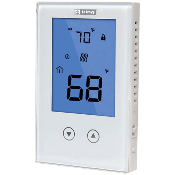 King Electric Thermostats; Thermostat Type Line Voltage Wall