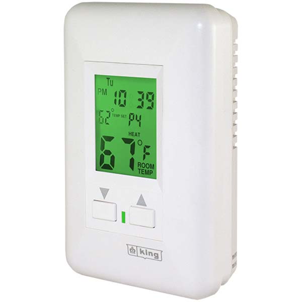 King Electric Thermostats; Thermostat Type Hydronic Thermostat; Style Line Voltage Wall