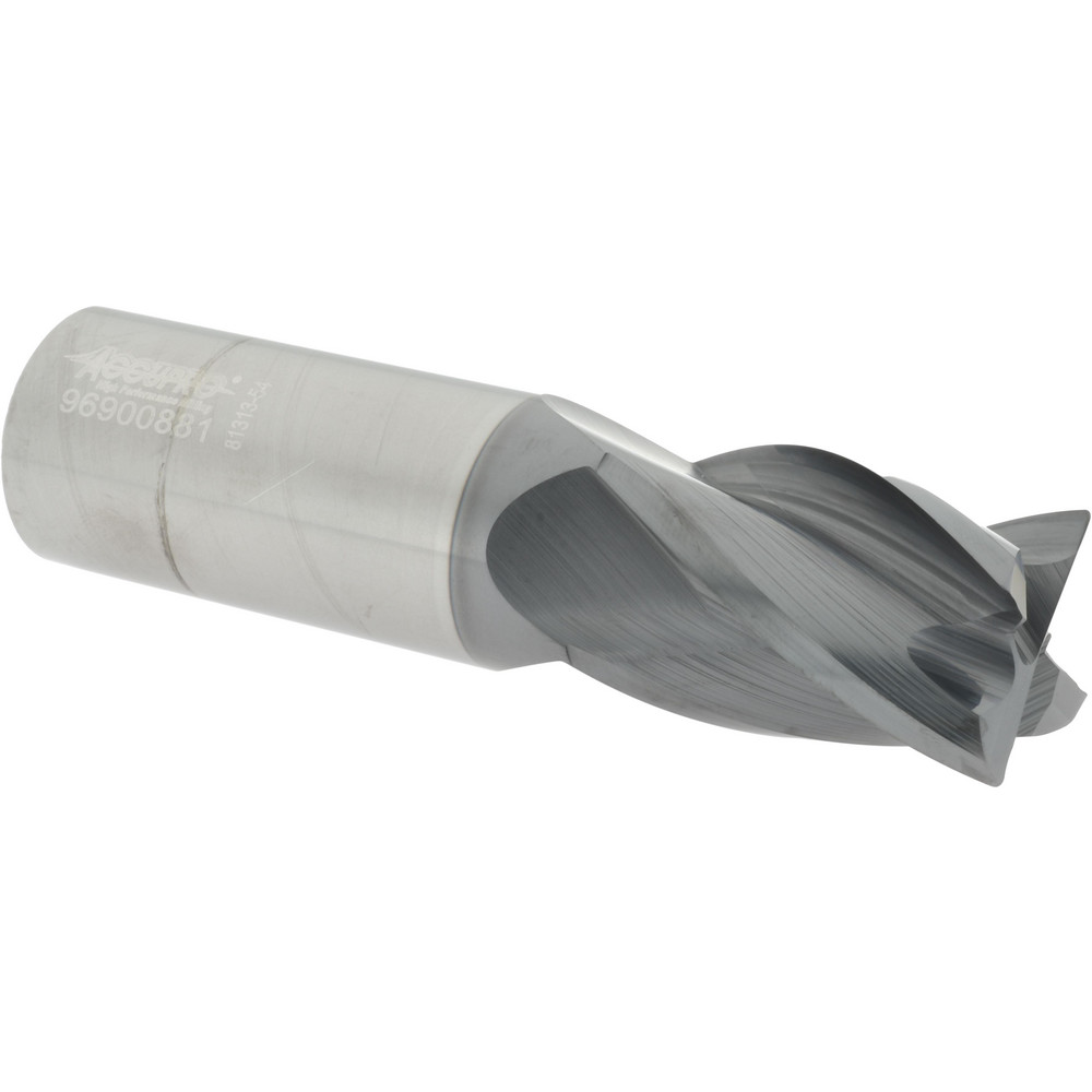95172682 Corner Radius End Mill: 1" Dia, 1-1/2" LOC, 0.0300" Radius, 4 Flute, Solid Carbide  
