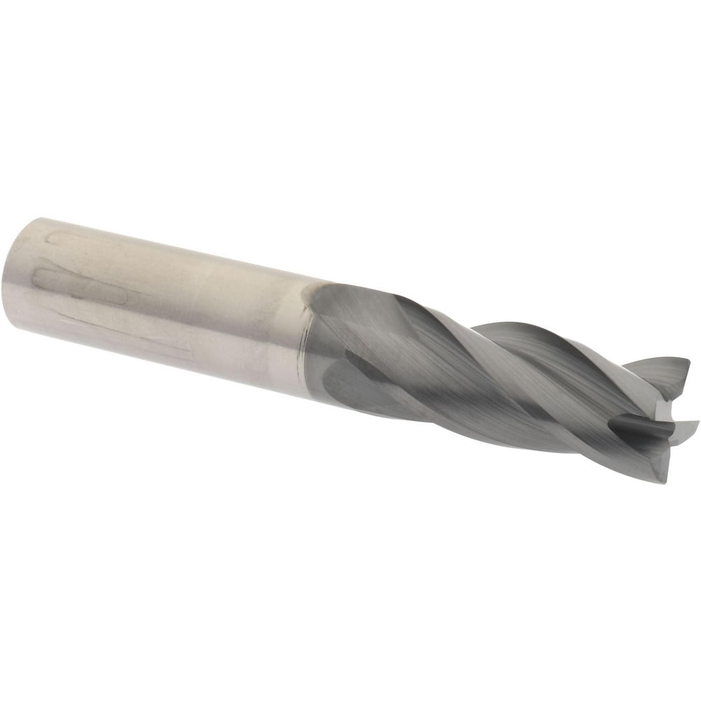 Accupro 6504428 Corner Radius End Mill: 1/2" Dia, 1-1/4" LOC, 0.015" Radius, 4 Flutes, Solid Carbide 