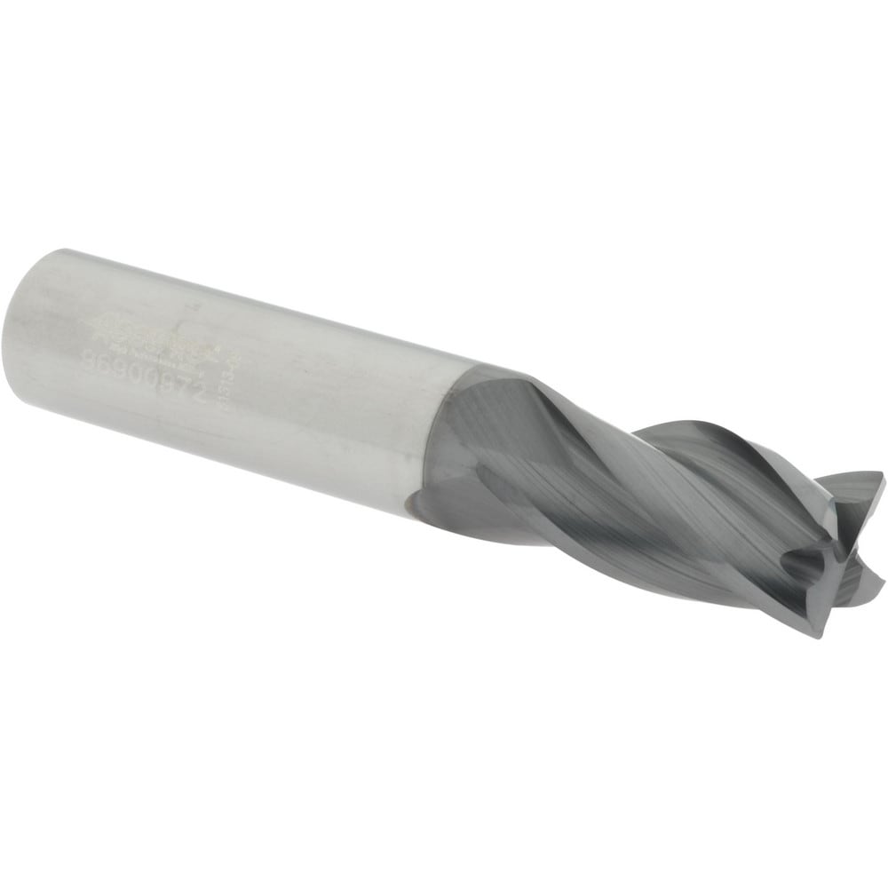 Accupro 6504434 Corner Radius End Mill: 5/8" Dia, 1-1/4" LOC, 0.015" Radius, 4 Flutes, Solid Carbide 